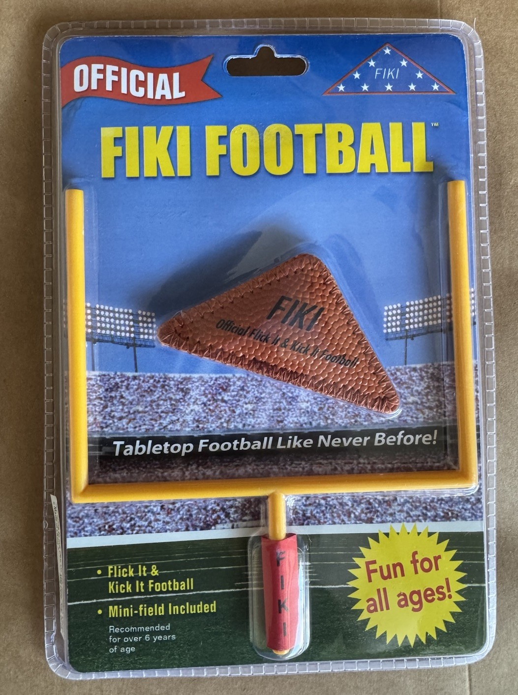 New Old Stock OFFICIAL FIKI FOOTBALL! Flick It & Kick It Football Original Desk