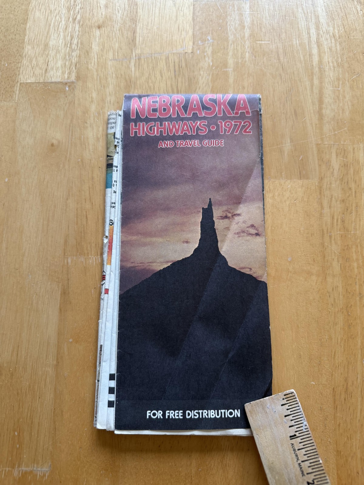 Vintage 1972 Nebraska Highways Official State Road Map Travel Guide Folded USA
