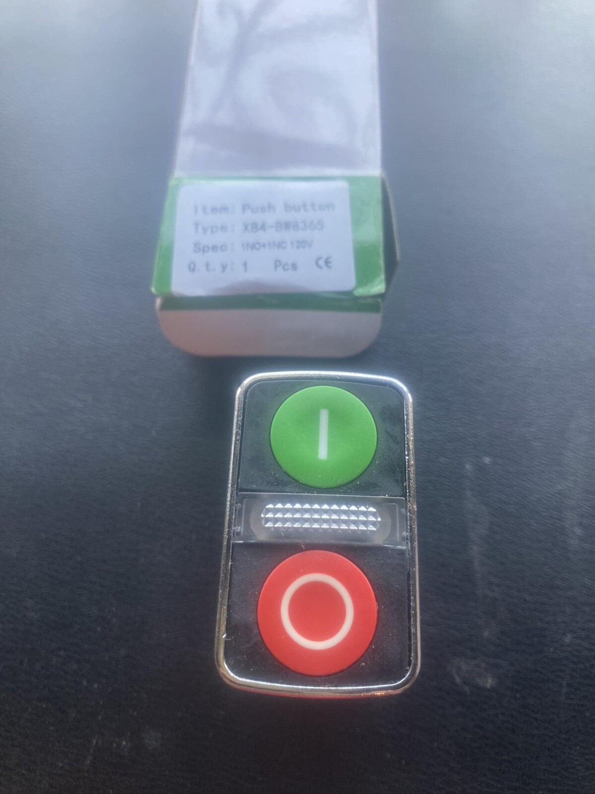Push Button,Illum,120V 22mm Start Stop XB4-BW8365