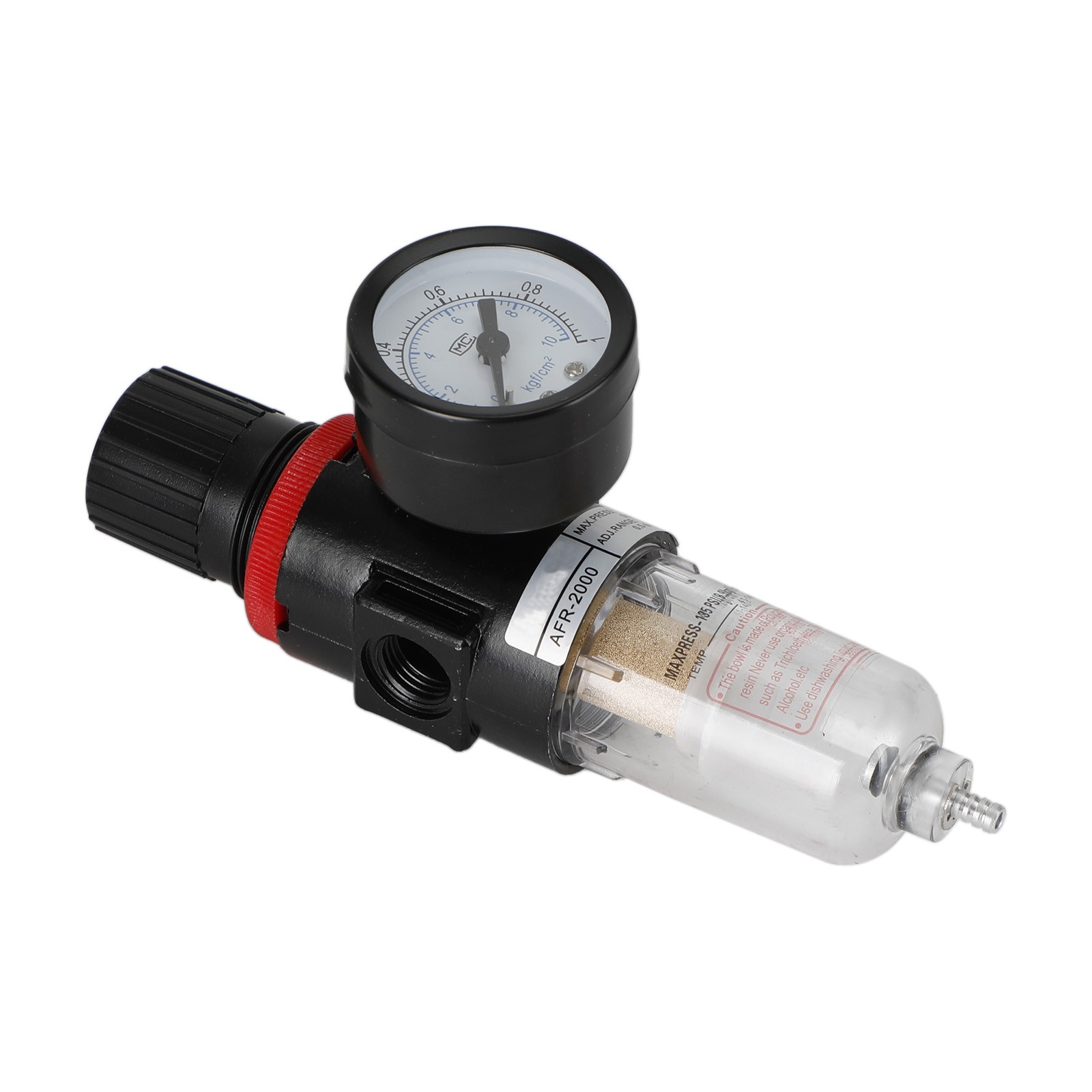 AFC2000 1/4" Air Compressor Filter Water Separator Trap Tools W Regulator Gauge✅