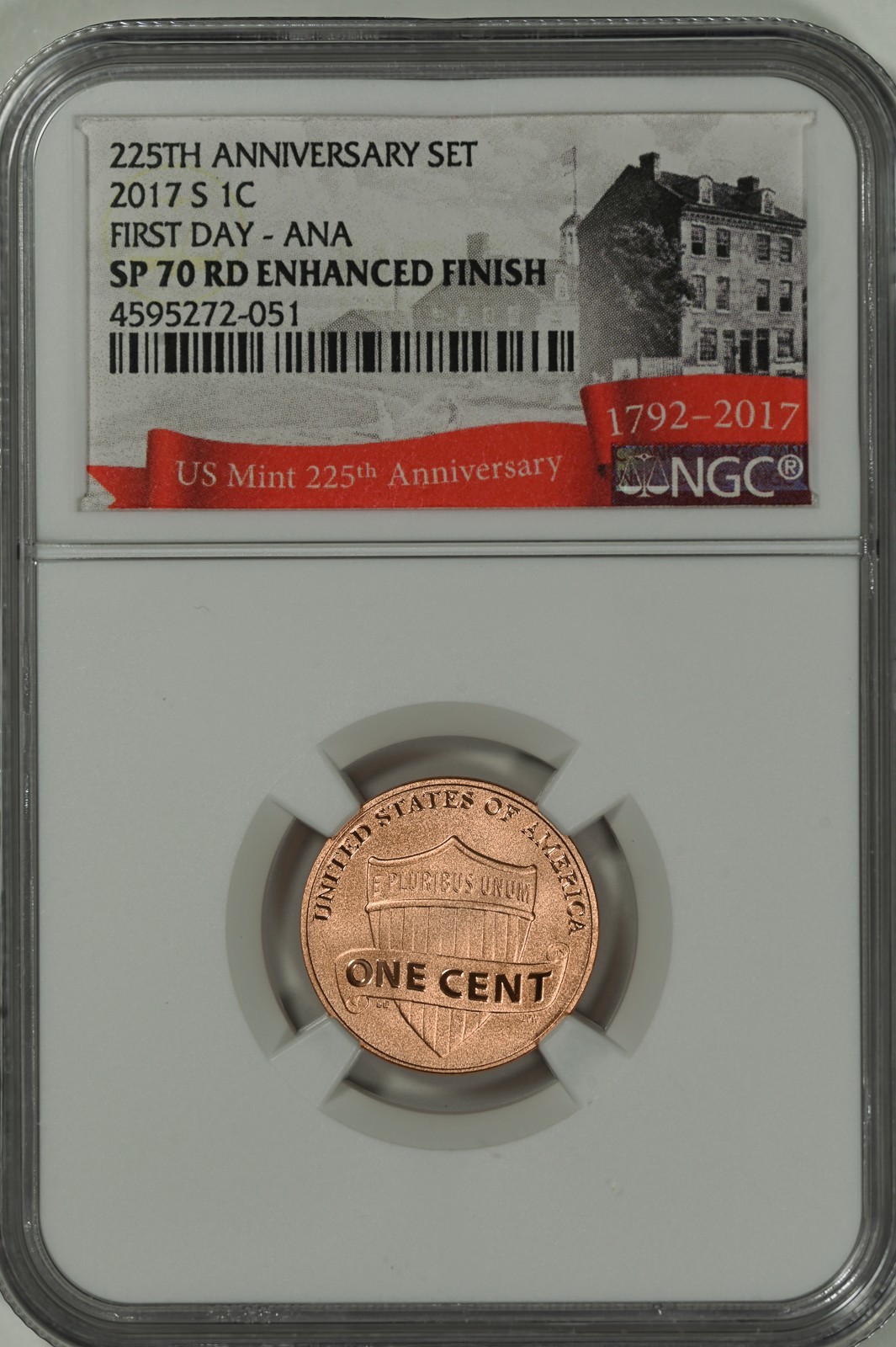 2017-S 10-Coin Set | 225th Anniversary Set | x10 NGC SP70 ENHANCED FINISH
