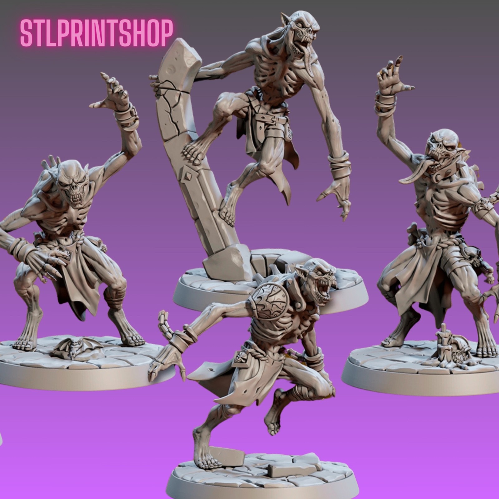 Horrors Rodburg Barrows - Zombies Ghouls | 32mm scale miniature Artisan Guild