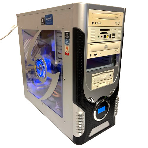Vintage Raidmax Computer Gigabyte Intel Pentium D Dual Core 3.0 Ghz No HDD/PSU