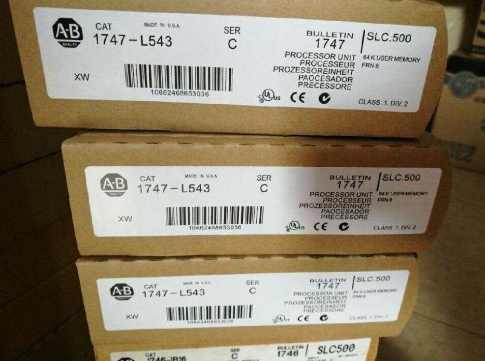 NEW Unopened AB1747-L543 SLC 500 5/04 CPU Processor Unit 1747L543