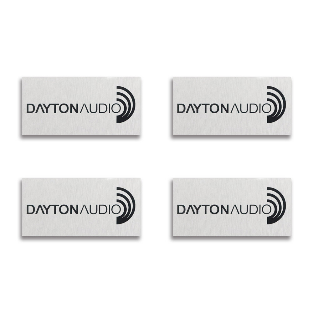 Dayton Audio Custom Speaker Subwoofer Logo Badge 63mm(2.48")X31.5mm(1.24")
