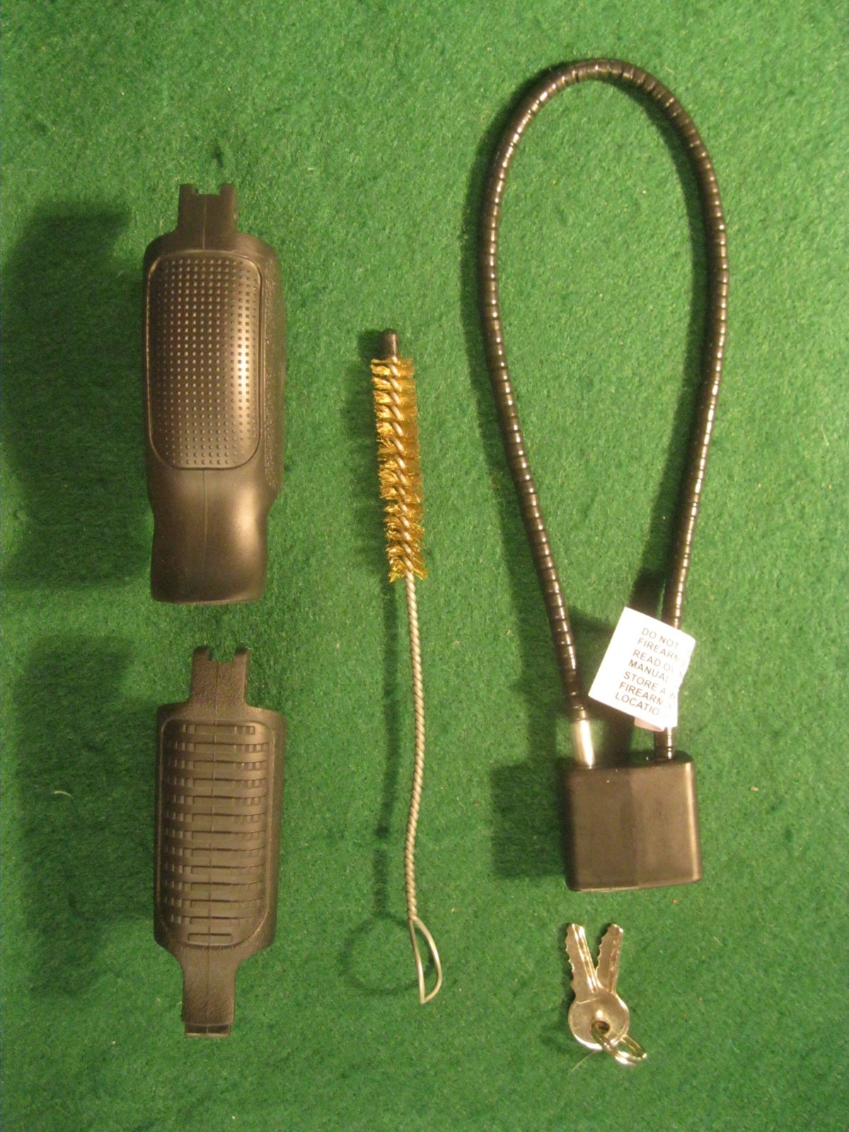 Girsan MC285A 9mm Case, Empty Box Side Label, Lock, Grips, Brush*