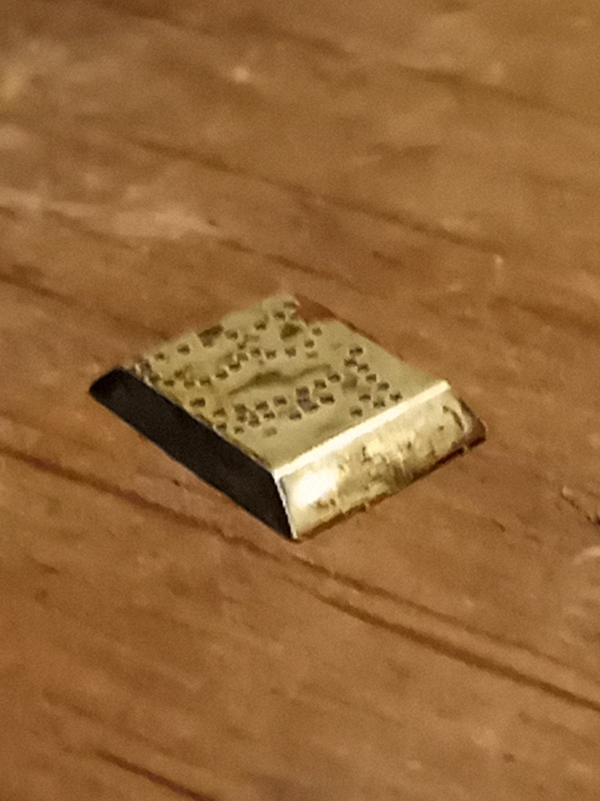 Muzzeloader Solid Brass 3/8"sight Slot Blank