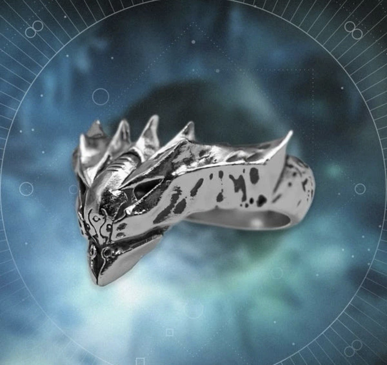Destiny 2 Kings Fall Ring Oryx Raid Collectible Gamer Jewelry Size 7 Fashion SiL
