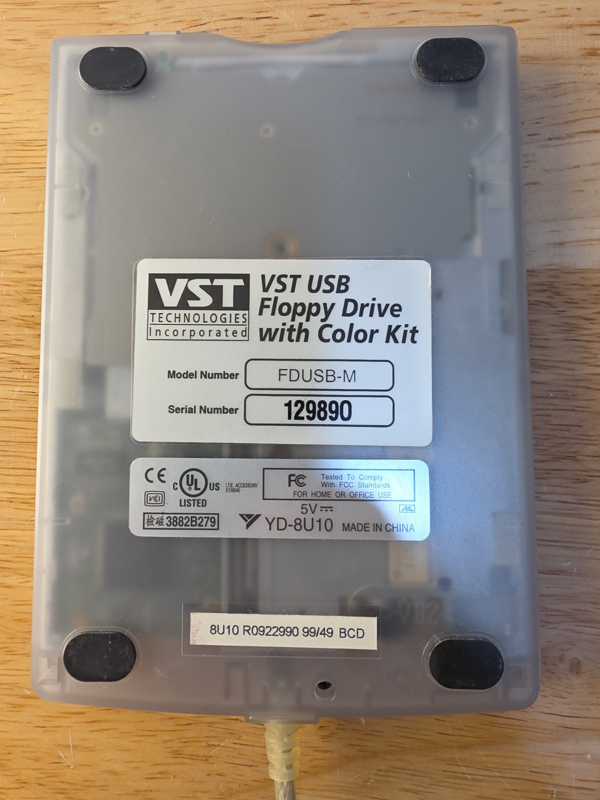 VST USB Floppy Drive with Color Kit FDUSB-M - Black