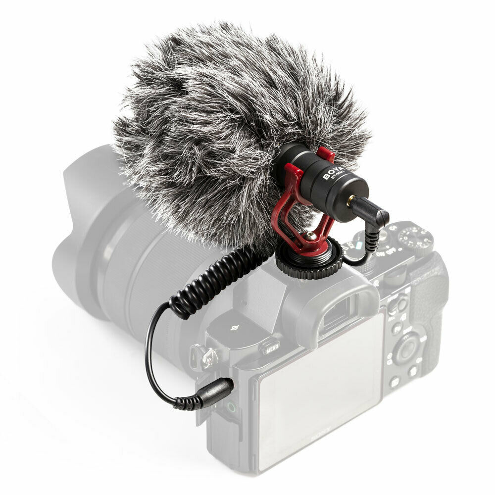 BOYA BY-MM1 3.5mm Microphone Pocket Video Mic For DSLR Camera Smartphones