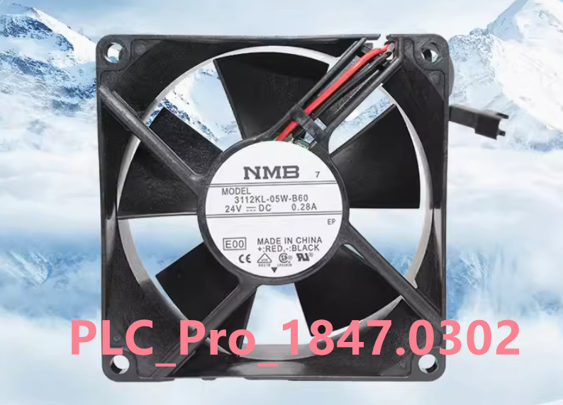 1PCS Brand New NMB 3112KL-05W-B60 8032 8CM 24V 0.28A cooling fan  Fast delivery