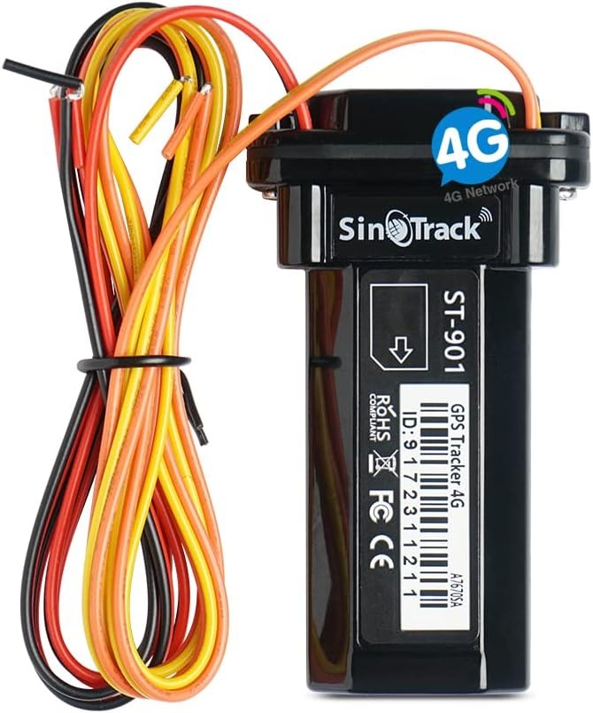SinoTrack 4G GPS Tracker for Vehicles, ST-901L LTE Mini Tracker...