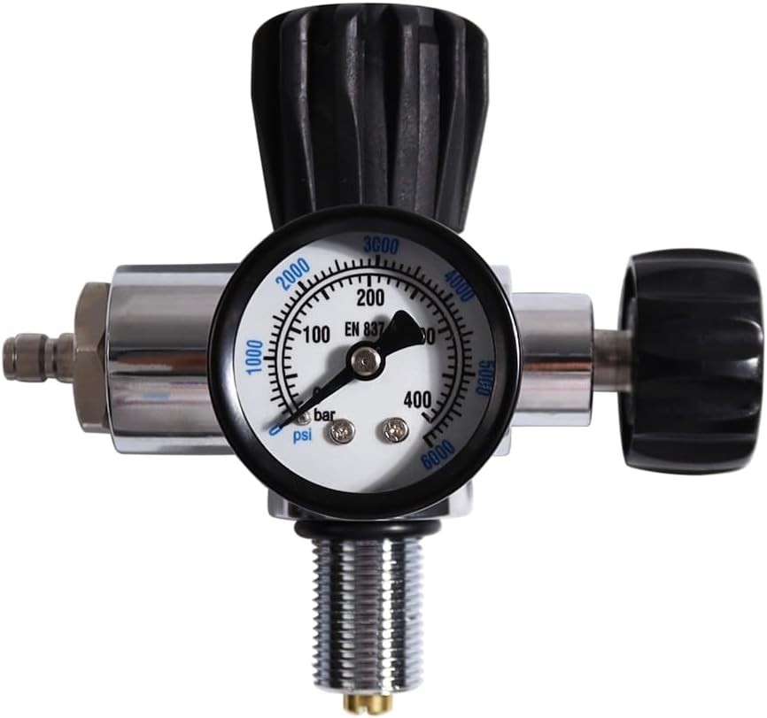 6000PSI High Pressure PCP Paintball Fill Station, 6000PSI Gauge, Stainless St...