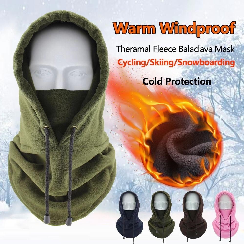 FashionPolarFleeceBalaclavaWinterHatBeanieWindproofFullFaceSkiMaskMenWomen
