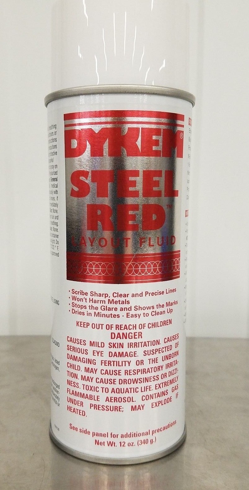 DYKEM ***RED*** 12 OZ AEROSOL CAN  LAYOUT FLUID