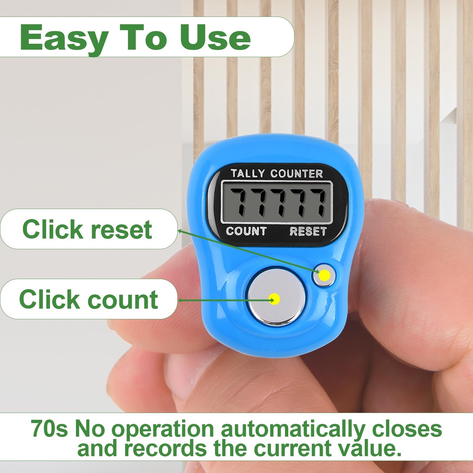Electronic Tally Counter - 10 Pack Digital Clicker with 5-Digit LCD Display