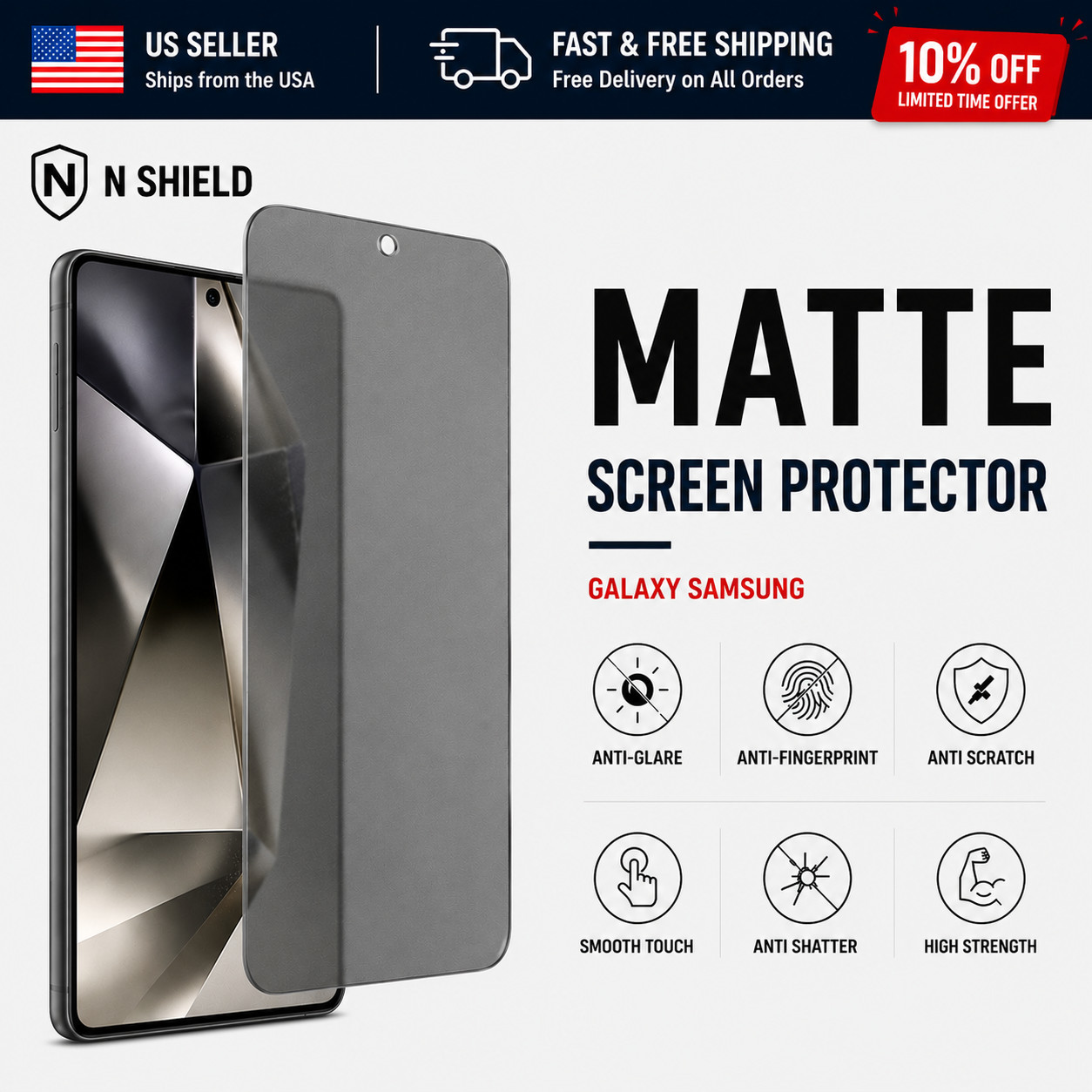 Anti-Glare Matte Soft Screen Protector For All Galaxy Samsung