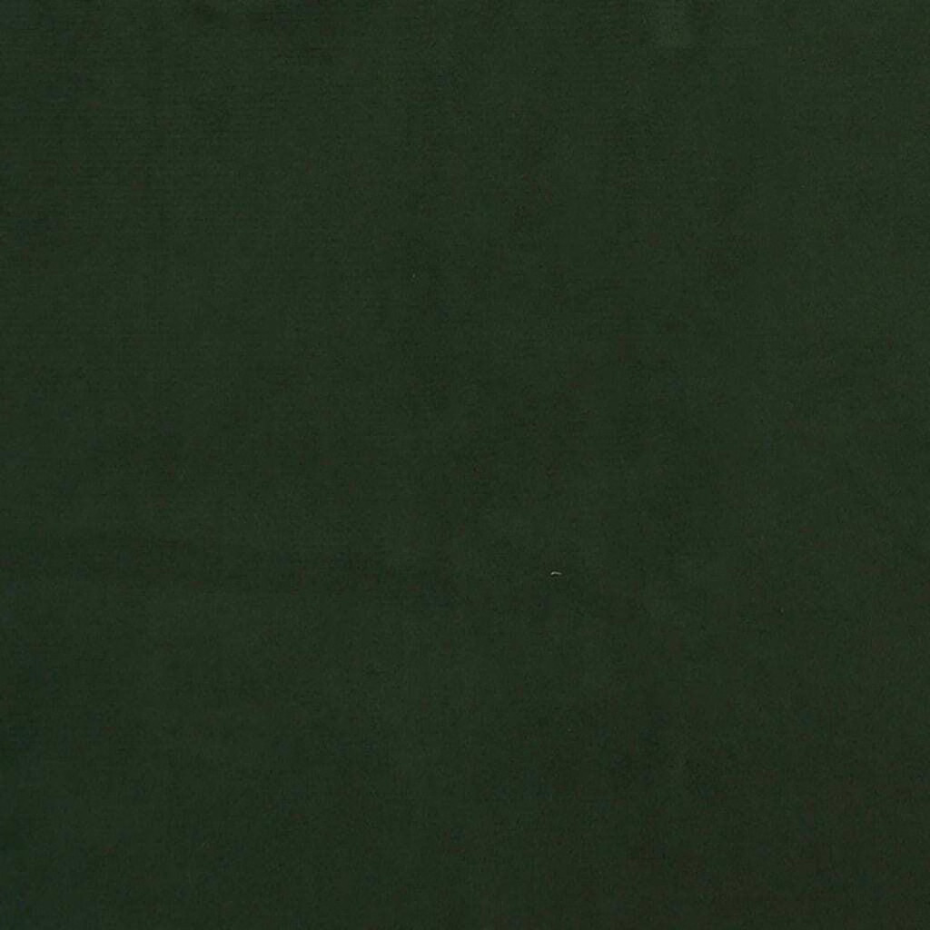 2-Seater Sofa Bed with Two Pillows Dark Green Velvet