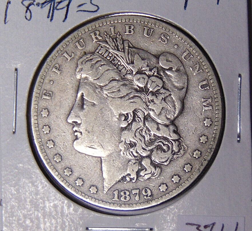 1879-S Morgan Silver Dollar F+ San Francisco Mint 1879 Reverse (8823)
