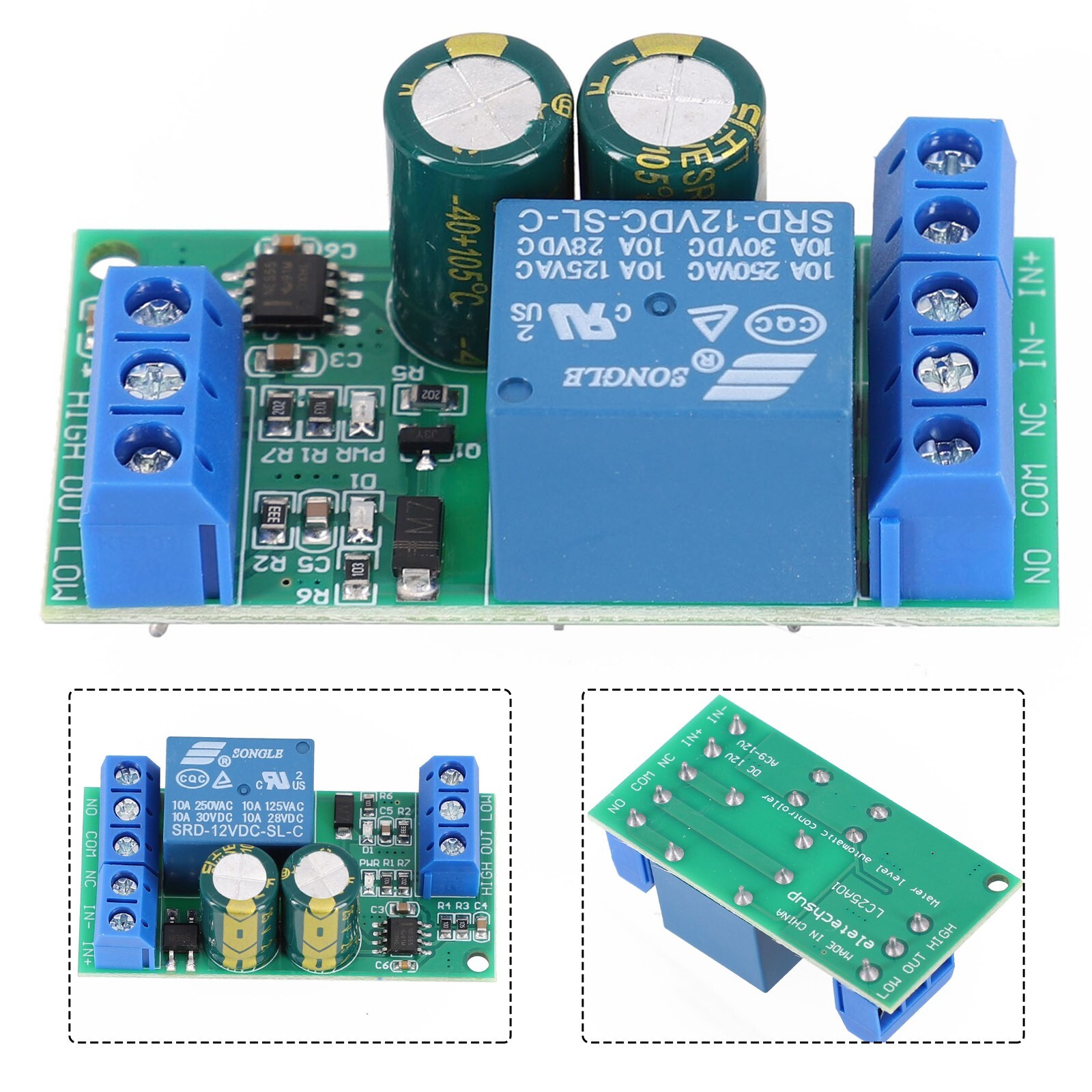 12V water level automatic control liquid level sensor switch control relay board
