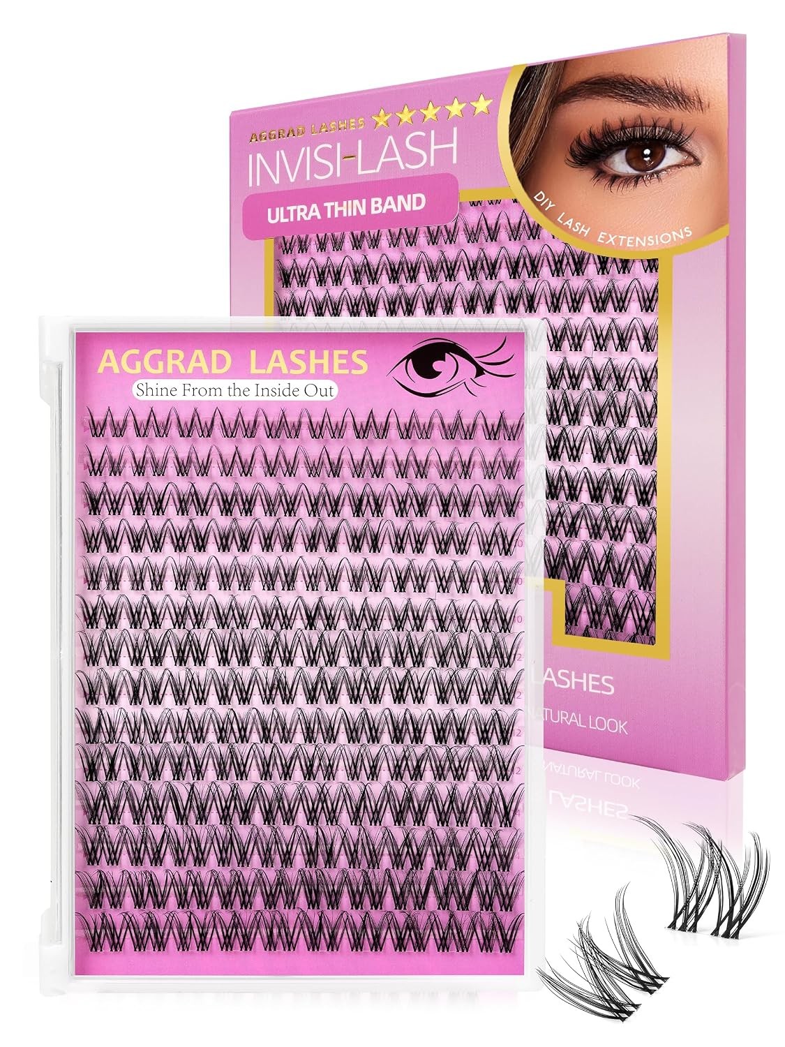 Venus Lash Clusters Kit 8-14mm Wispy Natural DIY Eyelash Extension