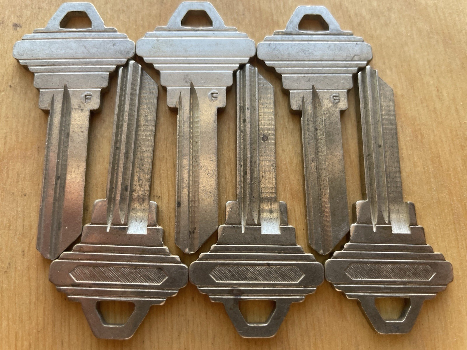 Schlage F / Sc10 / A1145F Blanks. Lot Of Six(6) Keys