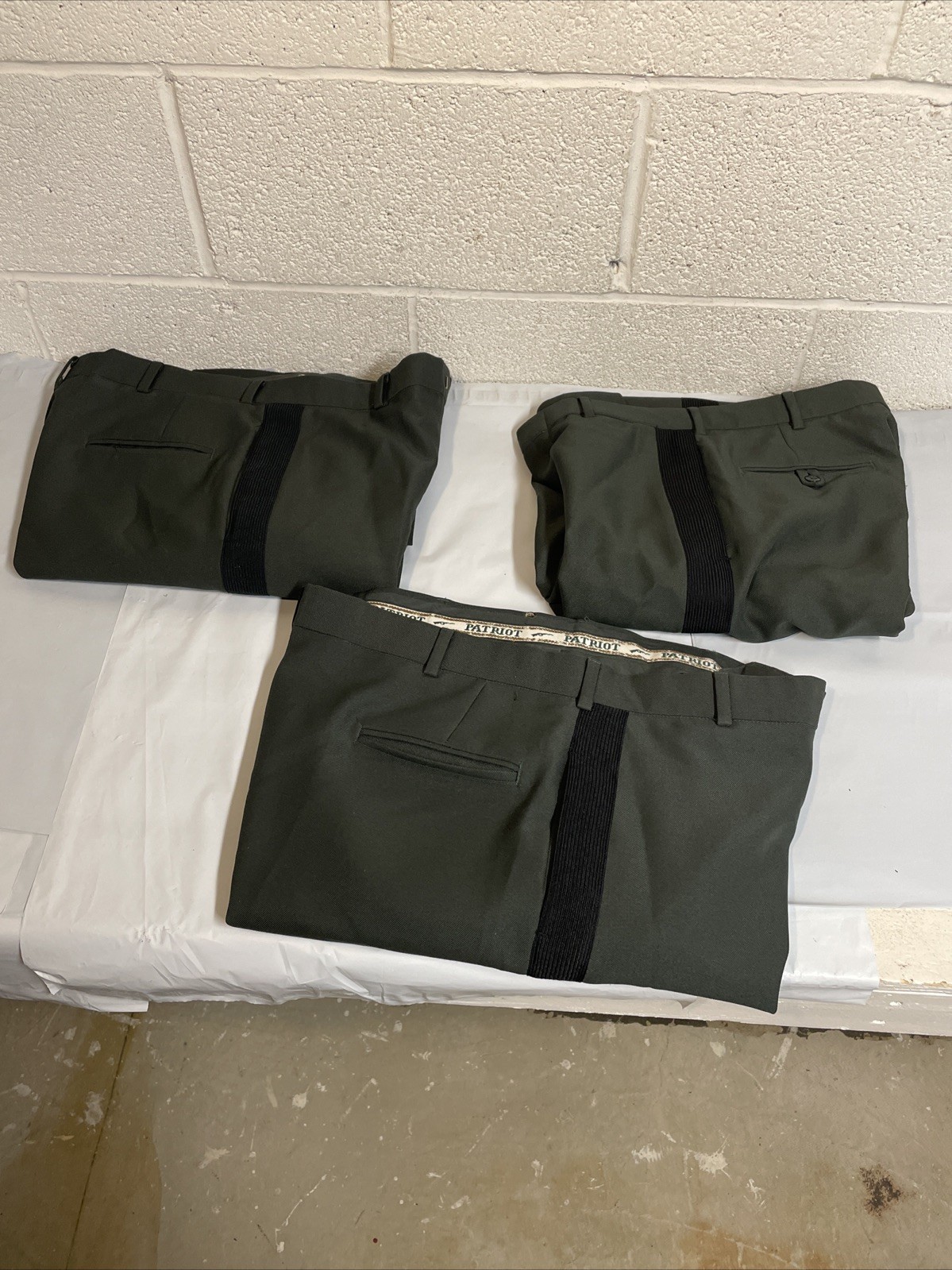 1990 US Army Uniform Dress Green Officer’s Pants Trousers Slacks Lot x3 Patriot
