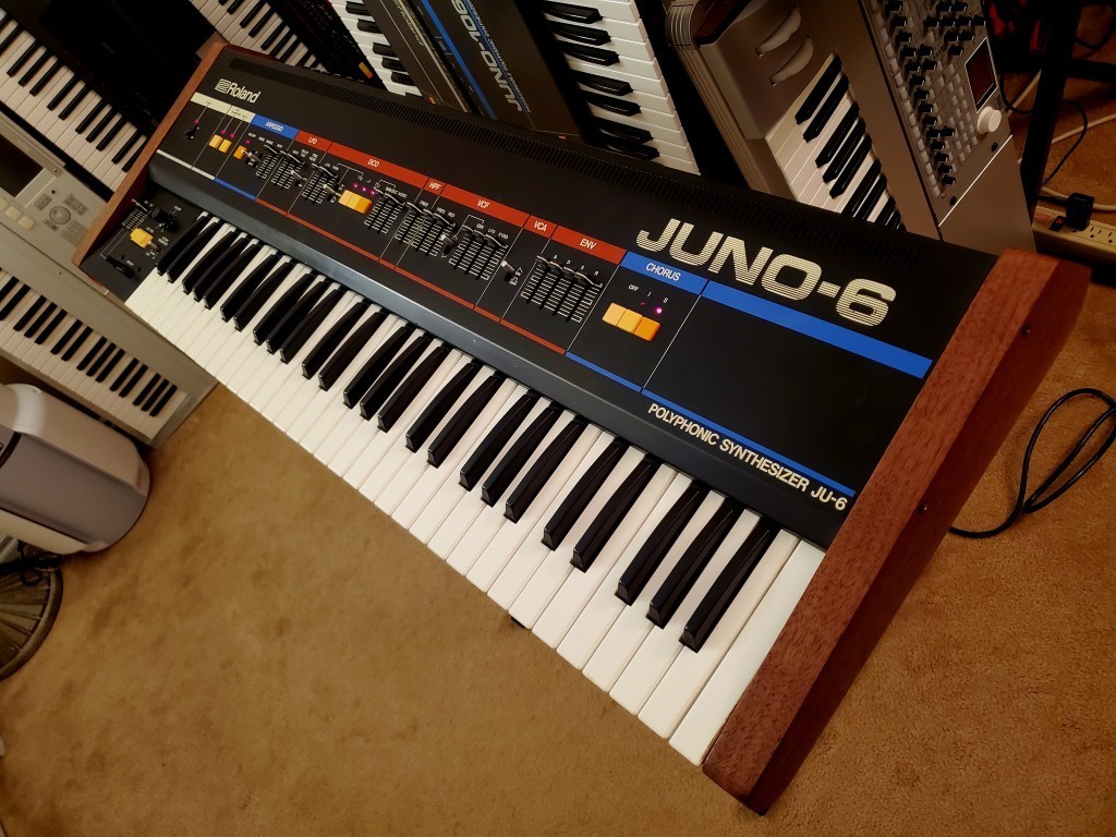 Roland Juno-60 / Juno-6 Replacement Side Panels - Solid Walnut - Brand New