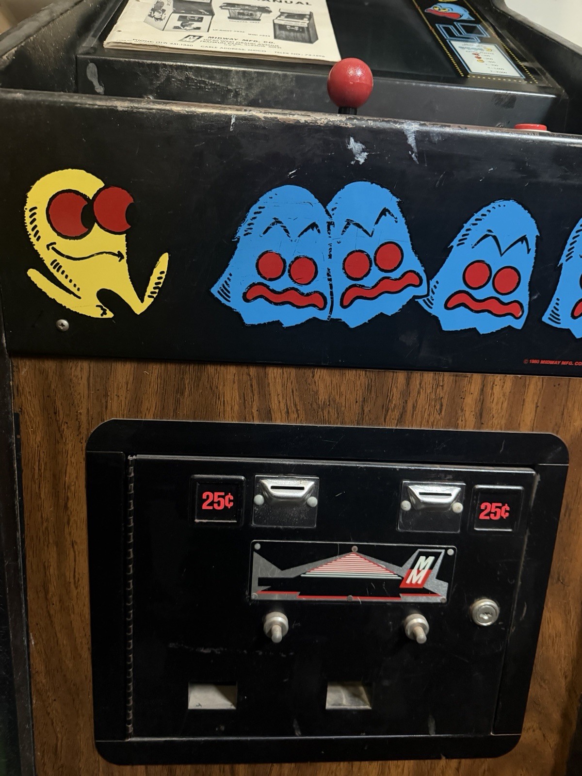 PAC-MAN CABARET “MINI” CABINET ARCADE MACHINE by MIDWAY LOCAL PICKUP ONLY