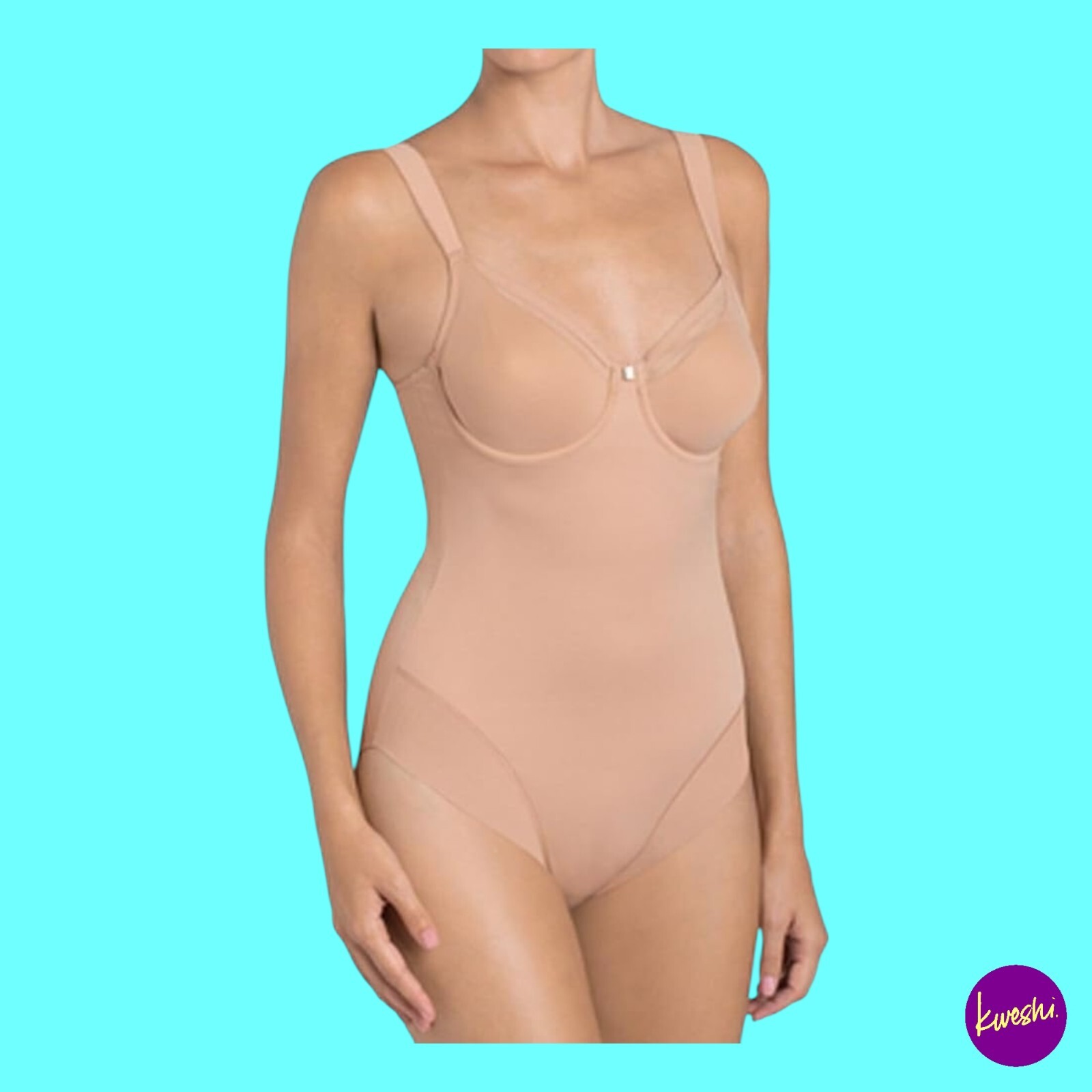 TRIUMPH Women's True Sensation Shapewear Body, Wired, Smooth Skin, UK 42DD