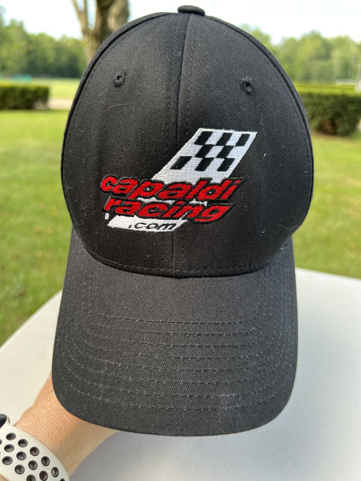 Capaldi Racing Hat Cap Ford Performance Parts Source Black w Embroidered LogoEUC