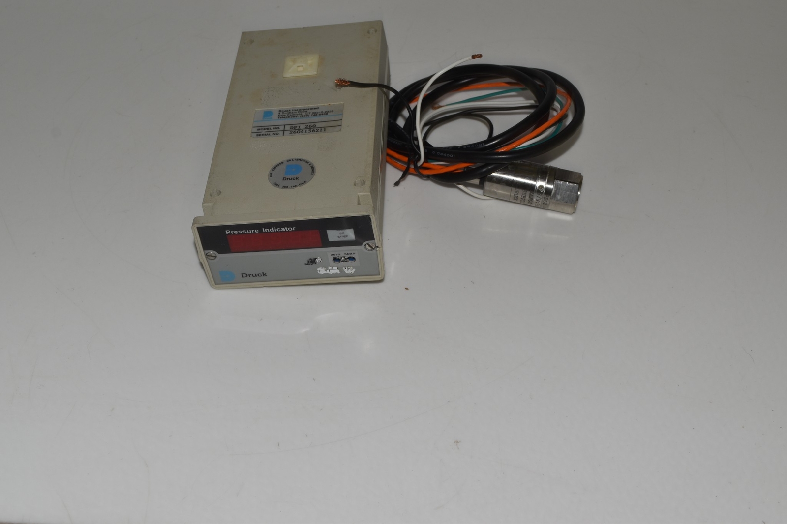 DRUCK PRESSURE INDICATOR MODEL DPI260 (MAJ41)
