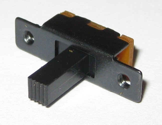 0.5A SPDT Miniature Panel Mount Slide Switch w/ Metal Body + Long Lever - 50 VDC