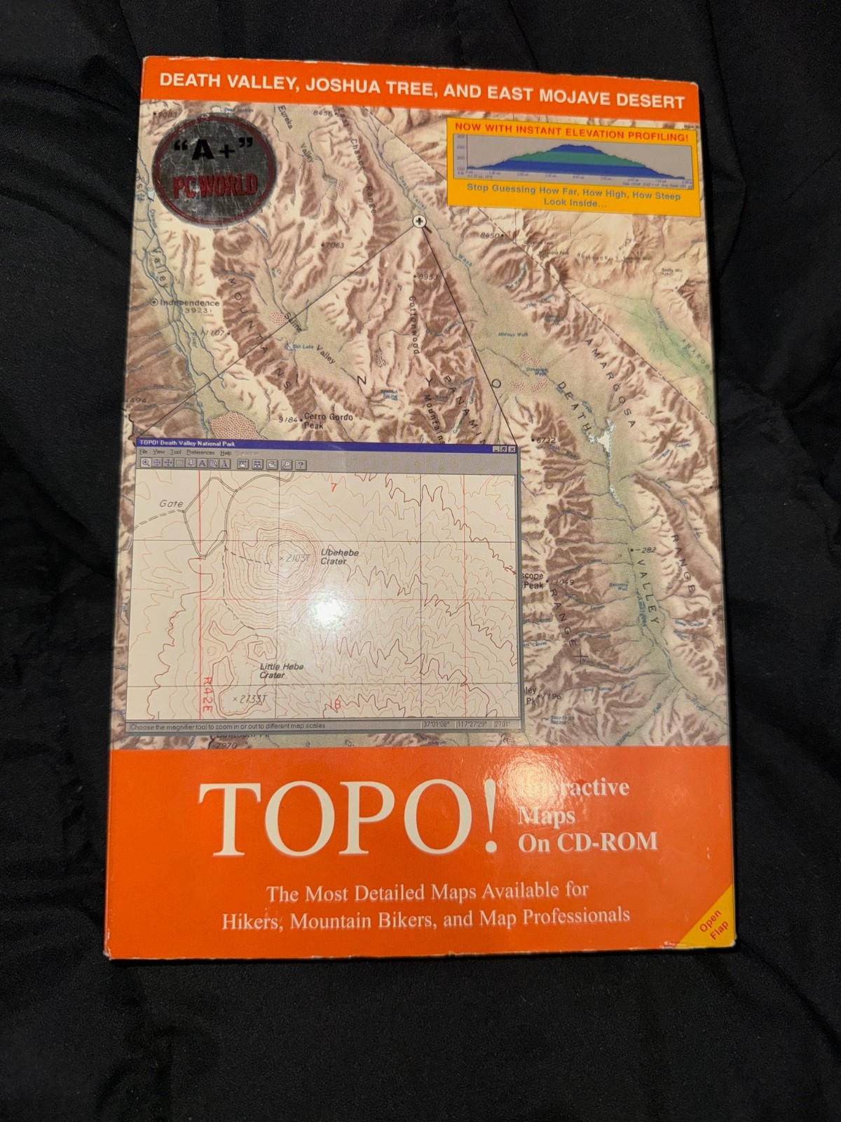 TOPO! Interactive Maps on CD-ROM, Death Valley Joshua tree and east Mojave deser