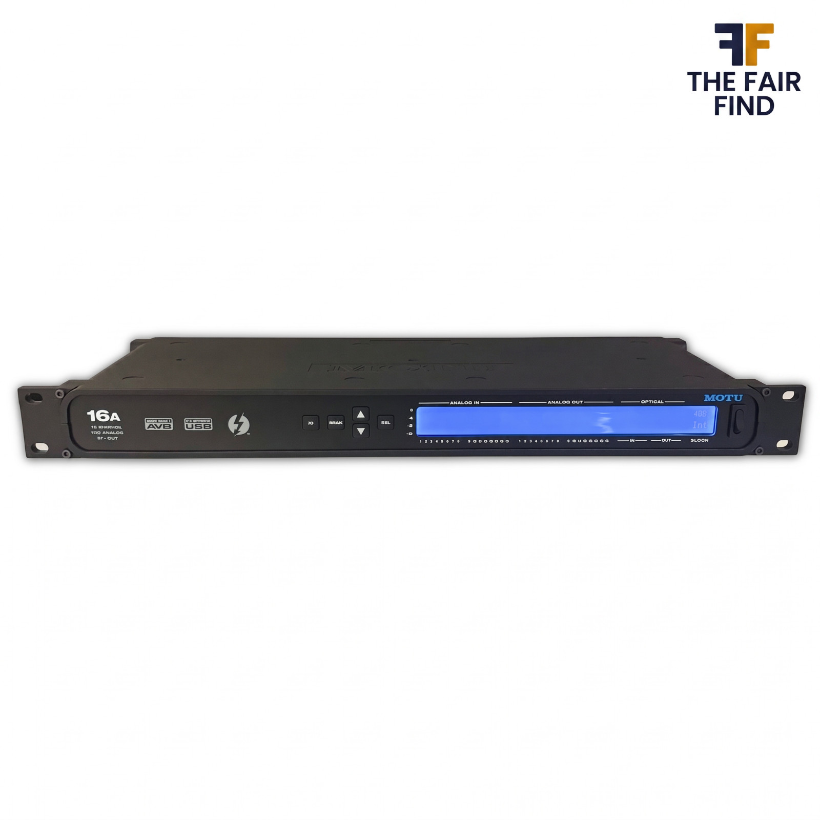 MOTU 16A 16-Channel Analog Audio Interface AVB USB Thunderbolt Tested 1U Rack