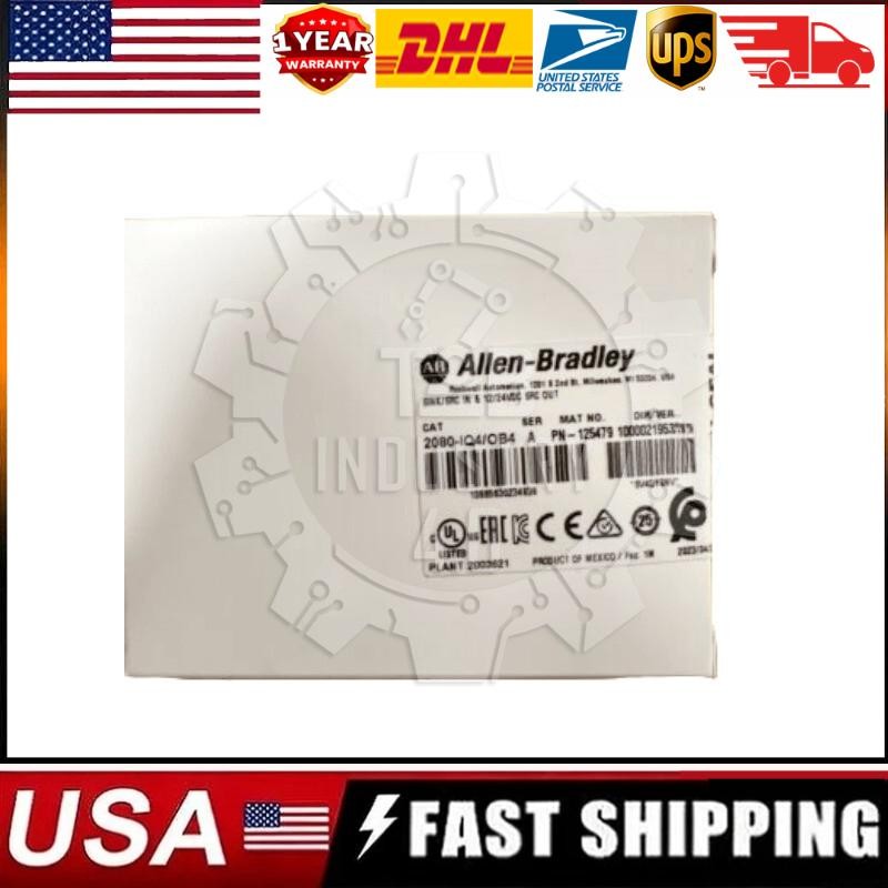 New Sealed Allen Bradley 2080-IQ4OB4 Digital I/O Combo Module US Free Tax