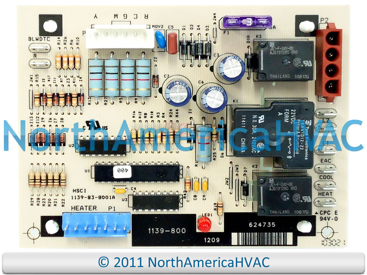 OEM Nordyne Tappan Miller Furnace Control Circuit Board Replaces 624735 624735R