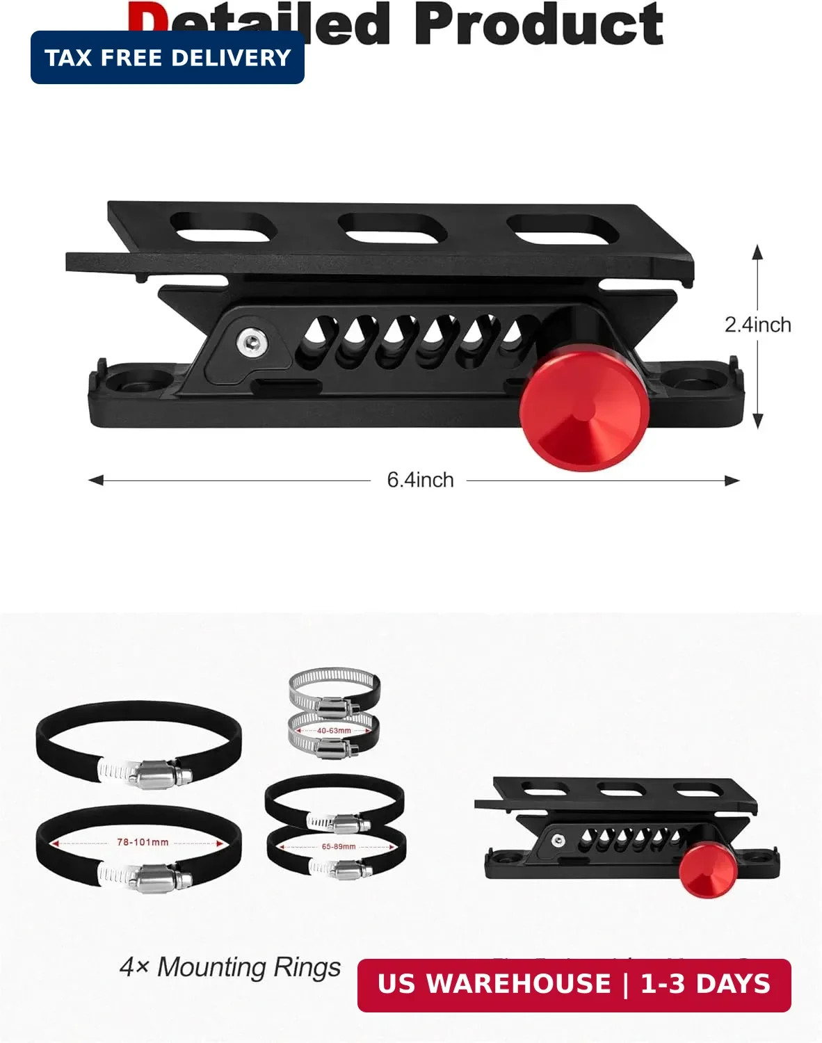 Adjustable Fire Extinguisher Mount, Easy Install on Roll Bar/ Cage Fire Extingui