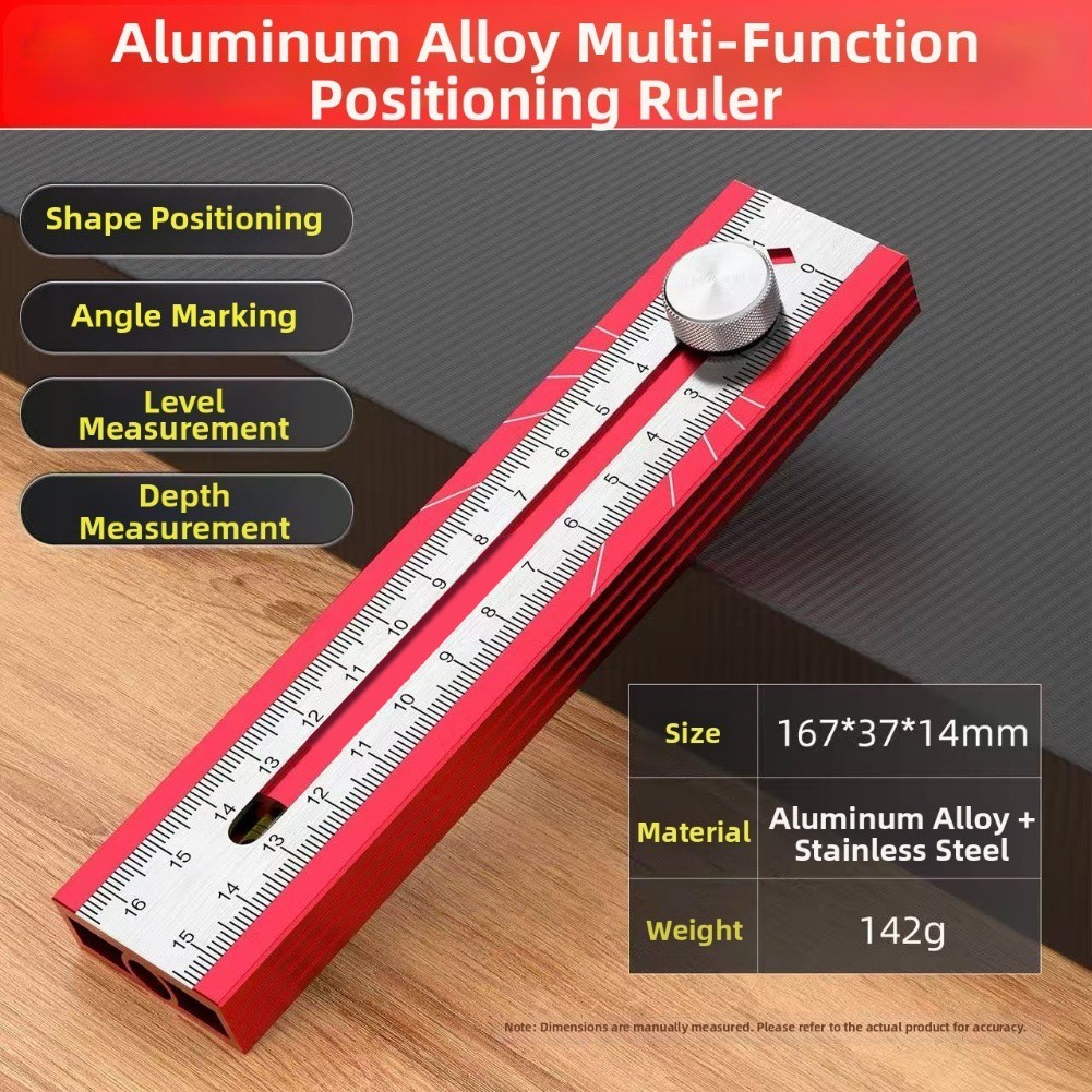 Adjustable Positioning Protractor for Wood and Drywall with Secure Lock Design