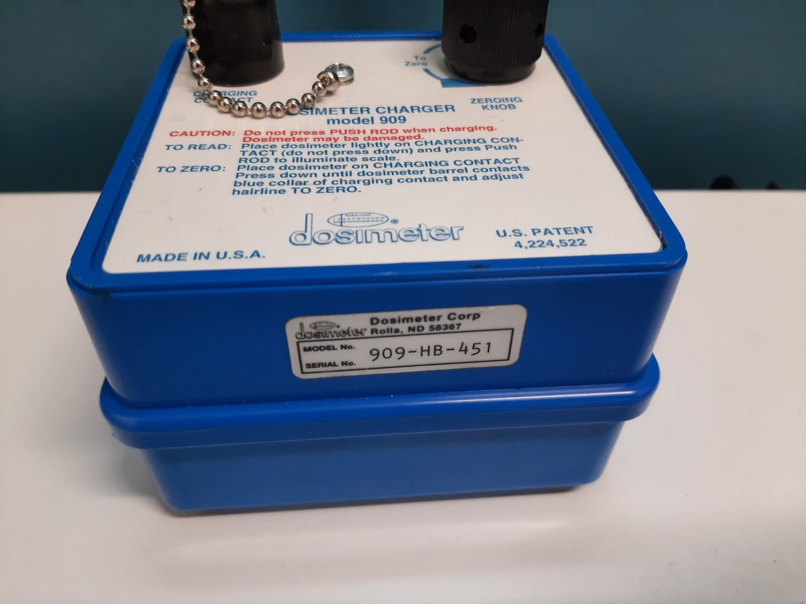 DOSIMETER MODEL 909 CHARGER