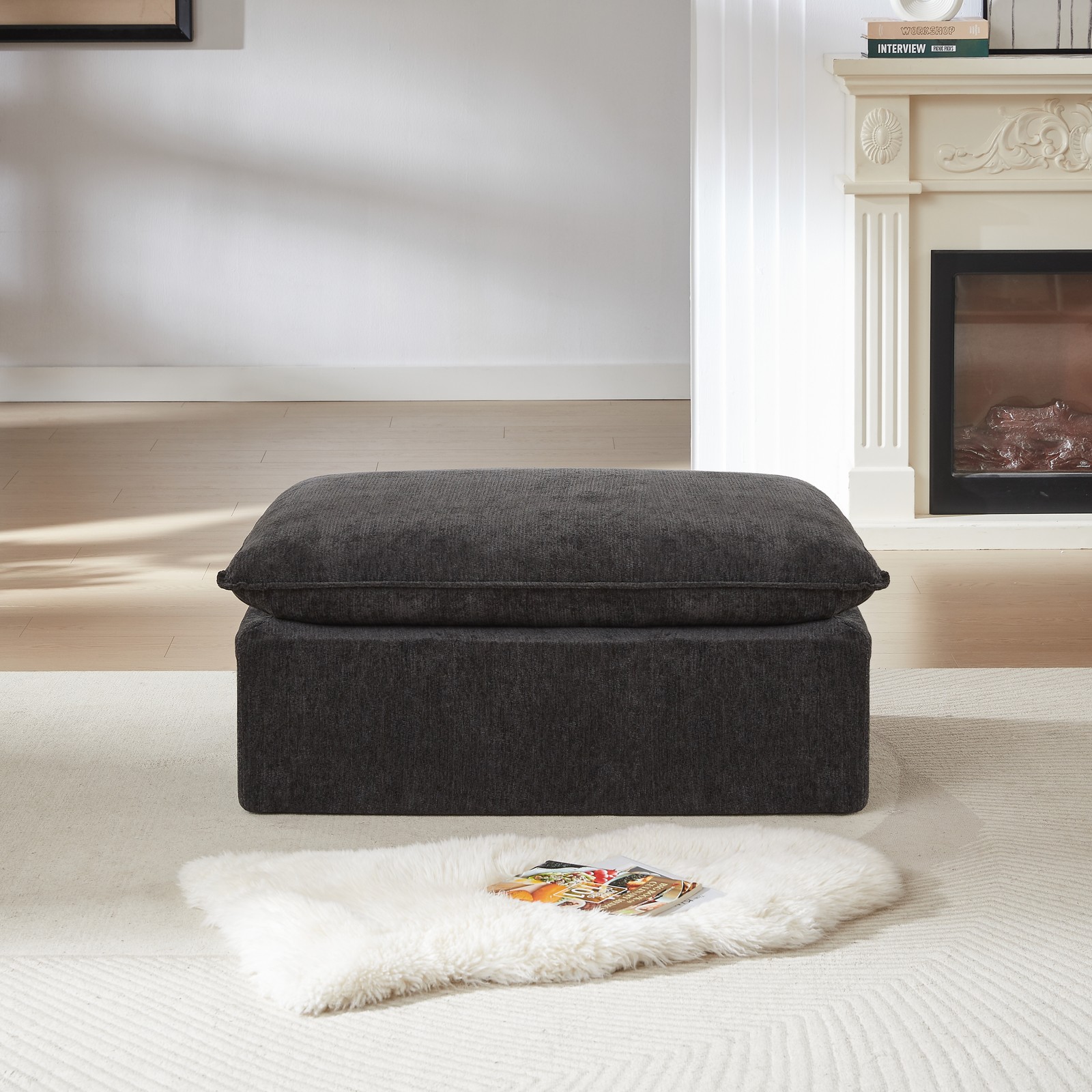 Modern Chenille cloud sofa, freely combinable, comfortable to sit on, suitable