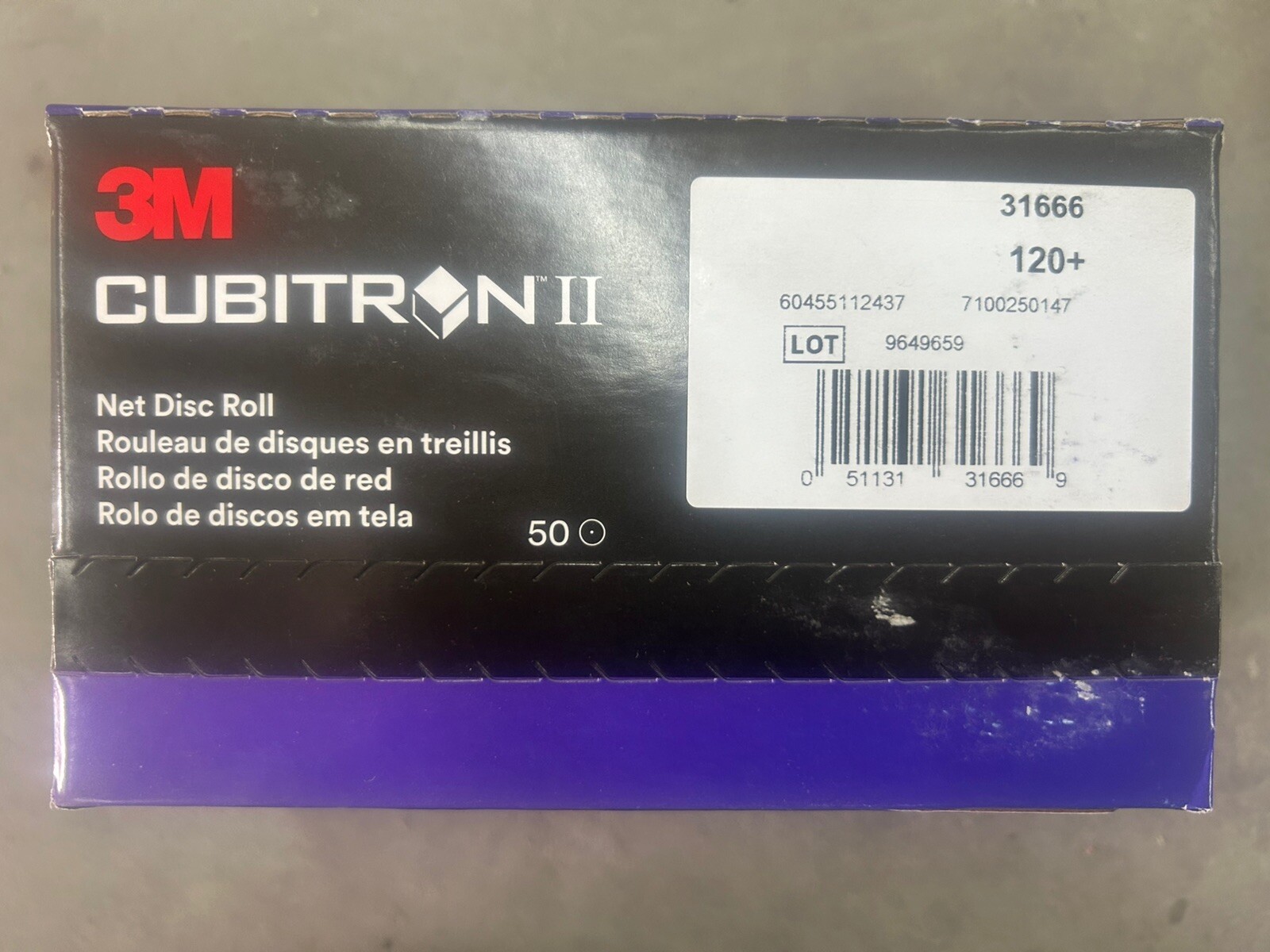 3M Cubitron II Net Disc Roll 31666, 120+, 50 Discs/Roll