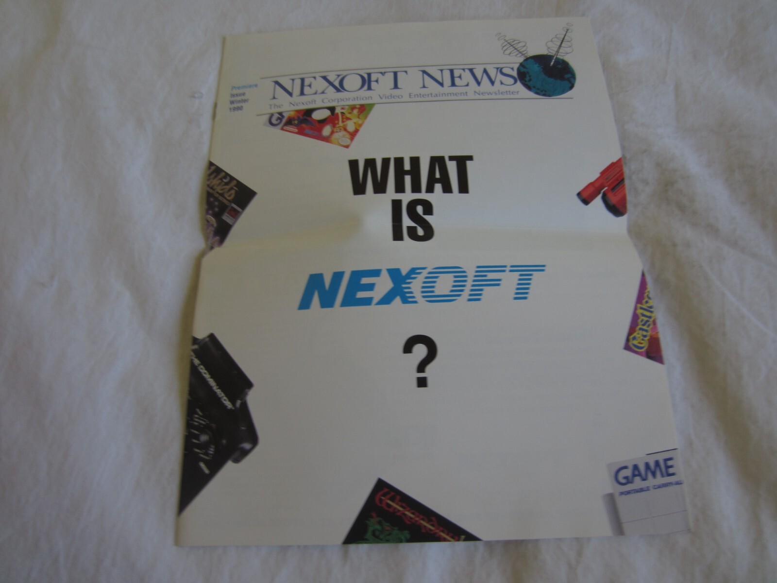 Nexoft News Premiere Issue Winter 1990 NES Nintendo Newsletter Wizardry RARE