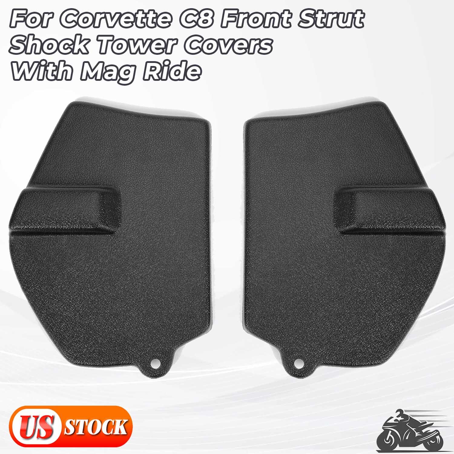 For Chevy Corvette C8 2020-2024 Front Strut/ Shock Tower Covers With Mag Ride