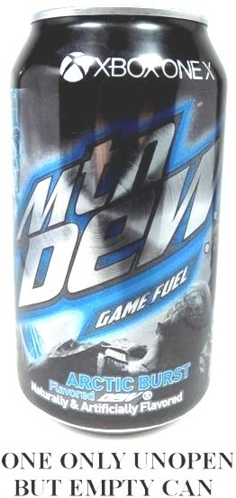Mountain Dew XBOX ONE X Arctic Burst Middle Earth Shadow War UNOPENED EMPTY 2017