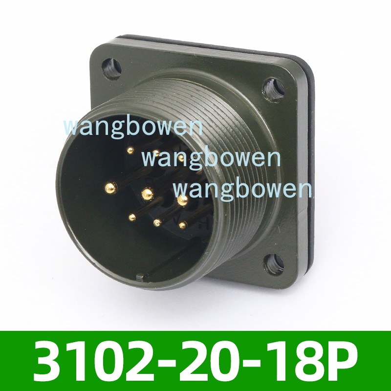 1*For MS3108A20-18S MS3102A20-18P Aviation Plug Servo Connector 9pin
