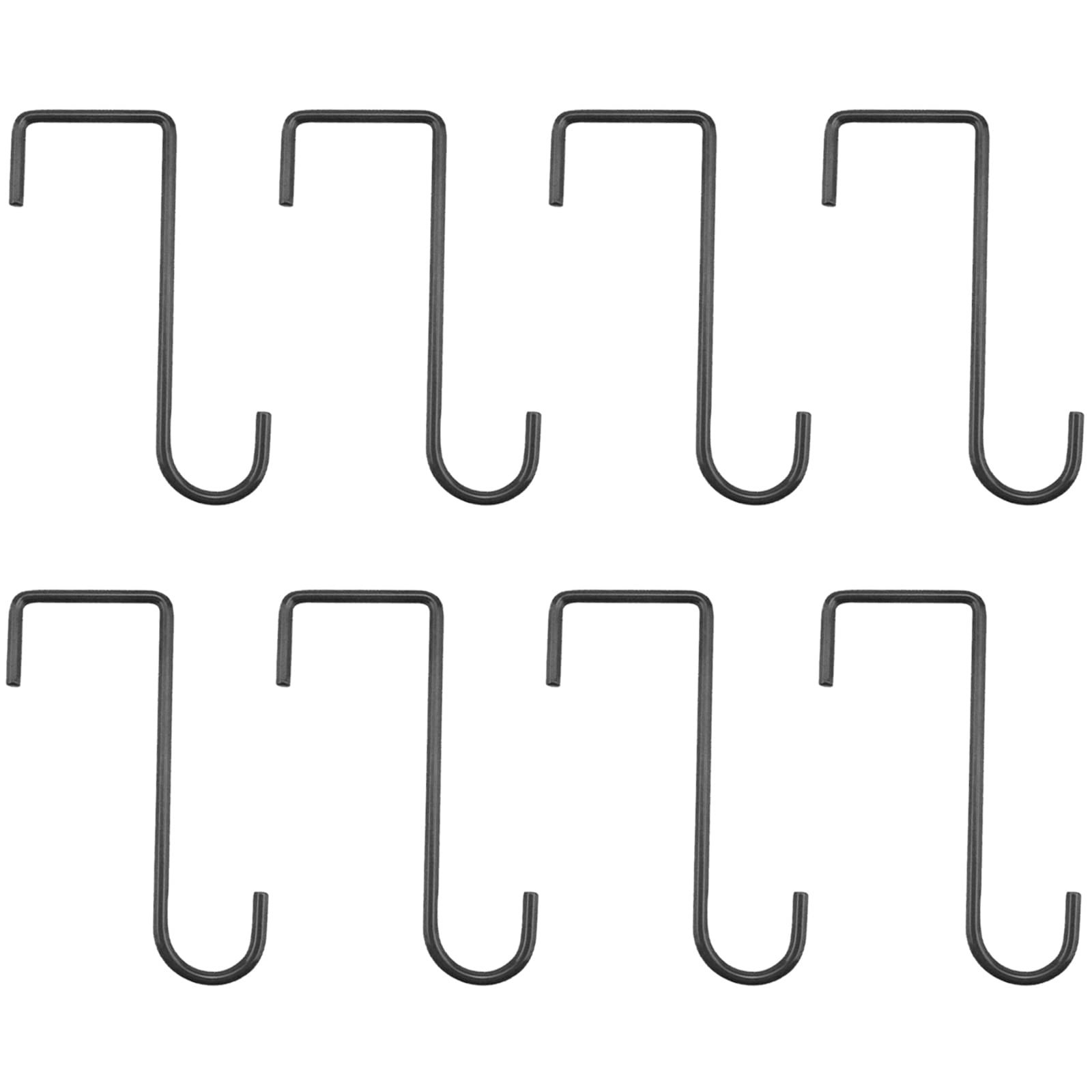 Gutapo 8 Pack Black Vinyl Fence Hooks, 2 x 6 inch Pergola Patio Hooks Hangers...