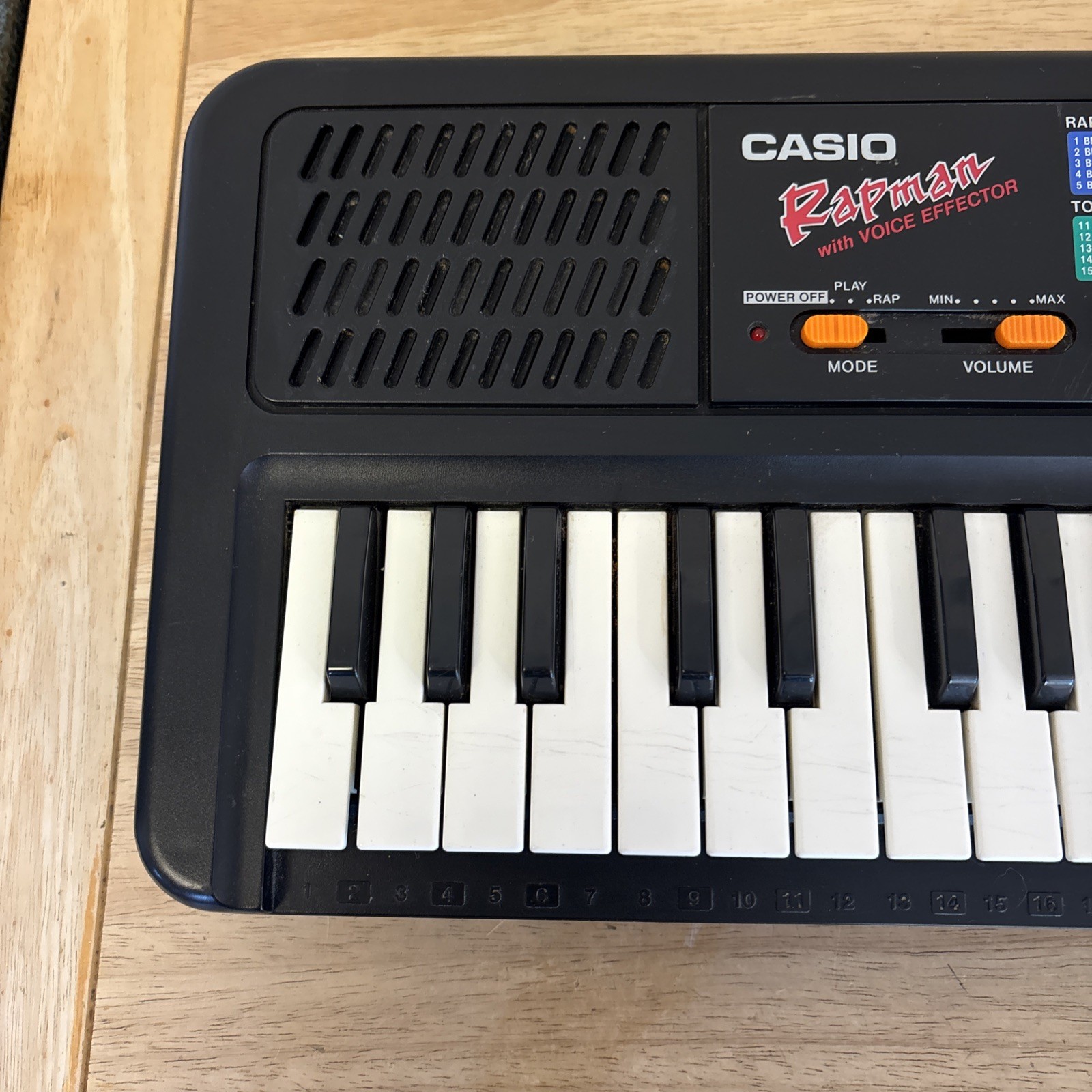 Vintage 1991 Casio Rapman Rap-1 Electronic Keyboard Voice Effector Working READ