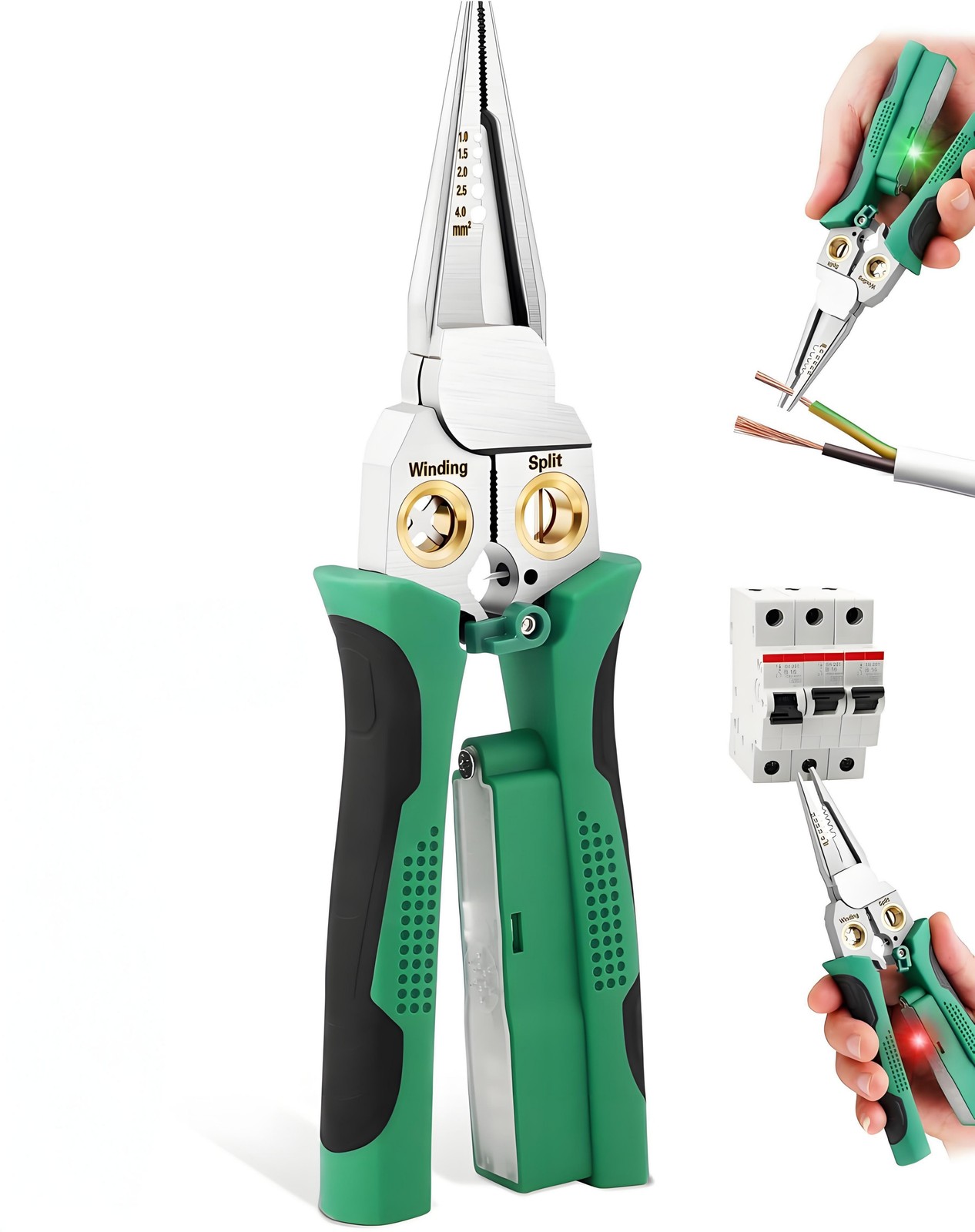 8 In 1 Wire Stripper Twister for Cutting and Pulling Wires, Cable Scissors