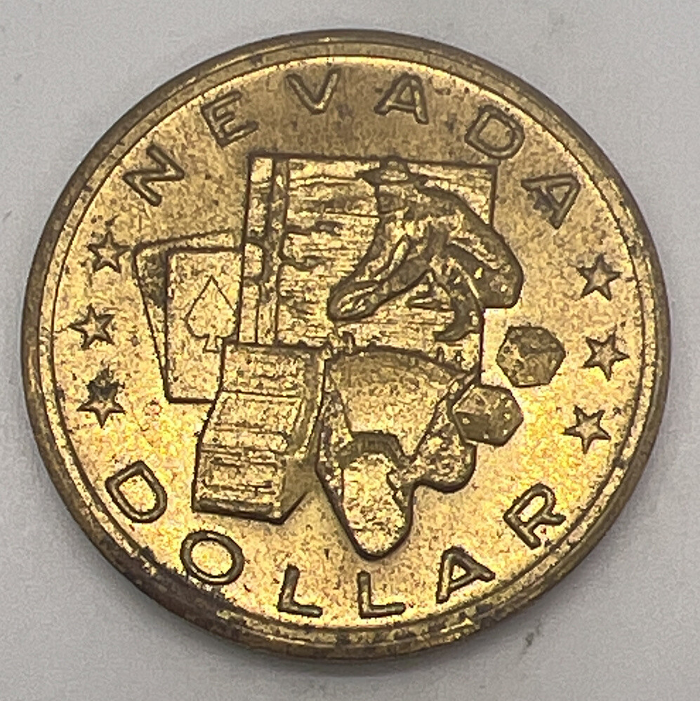 Vintage 1975 Nevada Dollar, Heritage Beauty Freedom Brass Eagle Dollar
